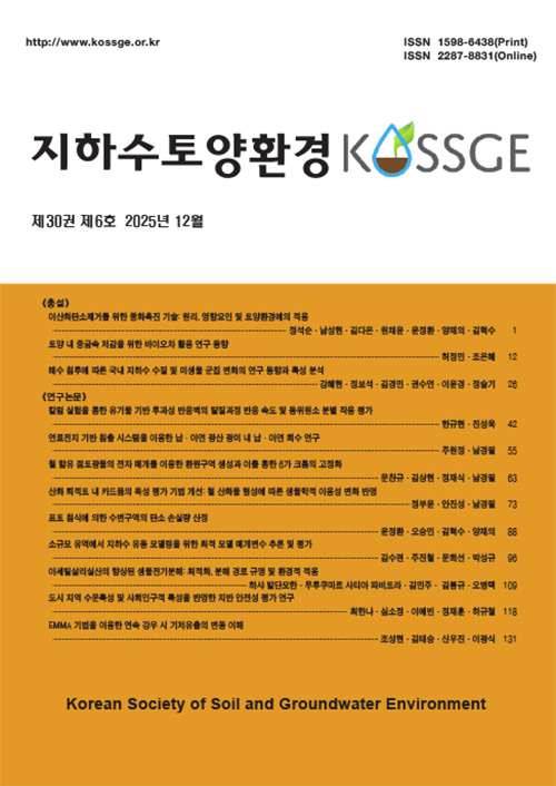 Journal of Soil and Groundwater Environment